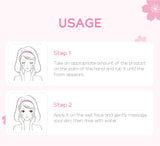 Vitamin C Facial Cleanser Deep Cleansing Moisturizing Blackhead Removal Gentle Foam Hydrating Non-Drying Face Wash Cleanser