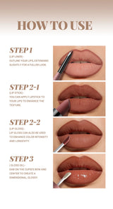 4pcs/10pcs/set Nude Lip Gloss Matte Velvet Lipstick Waterproof Long-lasting  Liquid Lipstick Women Moist Lip Tint
