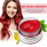 Mofajang Color Hair Wax Dye Styling Pomade Silver Grandma Grey Disposable Natural  Strong Gel Cream   for Women Men