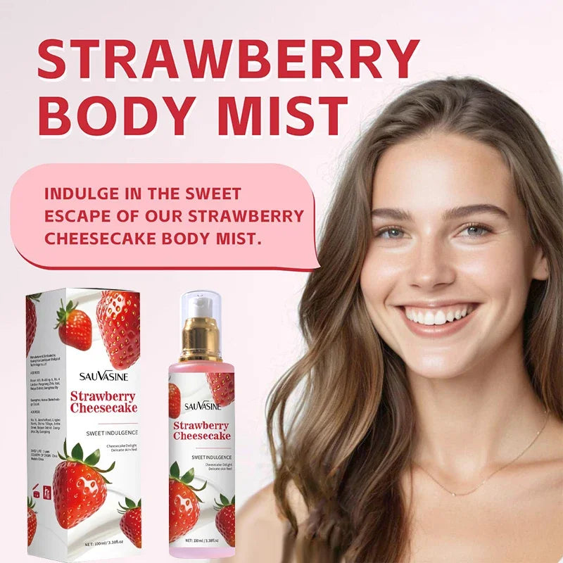 Strawberry Women's Perfume Clothing Spray Vitality Charm Coconut Body Milk Fragrance Spray Brand Sweet Charm Strawberry Perfume