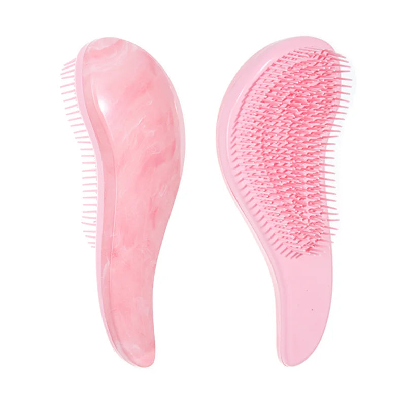 1pcs Magic Detangling Hairbrush Soft Wheat Straw Scalp Massage Comb Anti-static Gentle Grooming Brush Salon Hair Styling Brush