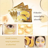 50/60/80/100 Pcs Crystal Collagen Gold Eye Mask Anti Dark Circles Beauty Patches For Eye Skin Care Korean Cosmetics