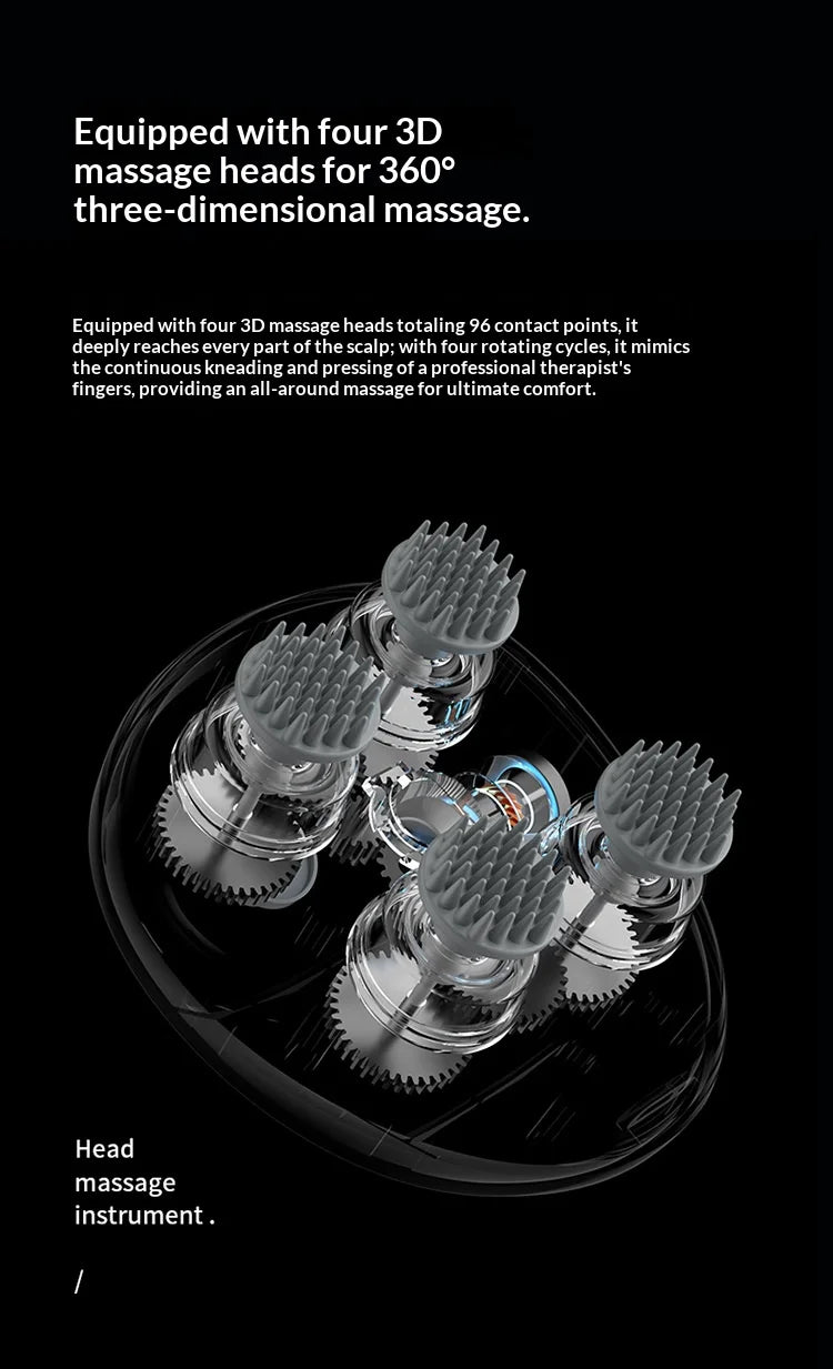 Deep Scalp Massager Head Cleaning Massager Also Suitable for Pets Electric Massage Tool Washable and Portable
