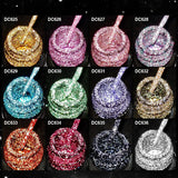 2/4/6pcs Reflective Glitter Liner Gel Nail Polish Set Pull Line Graffiti Painting Stripe DIY French Nails Design Painting Gel