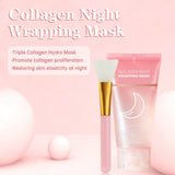 Hydrating Face Mask  Reduces Sagging Collagen Overnight Firming Mask for Elasticity Dullness Wrapping Peel-Off Mask Skincare