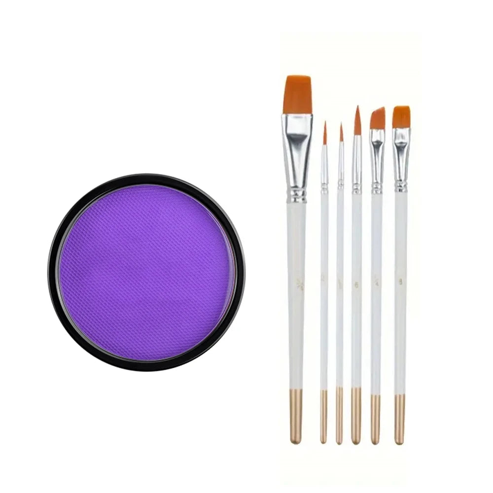 30G Water Solubility Monochromatic Body Paint Black And White Makeup Face Paint Halloween Party Waterproof Makeup Body Painting