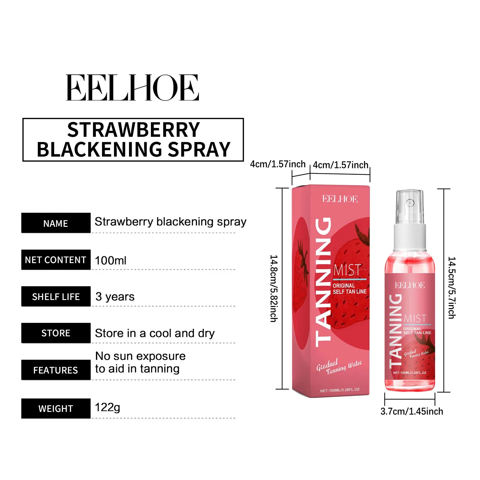 Natural Self Tanning Spray Solarium Self-Tanning Body And Face Fake Tan Solar Bronzer Self Tanner Sunless Tanning Products 100ml