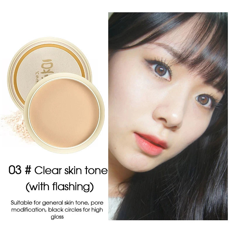 Japanese concealer set makeup soy milk powder, whitening makeup, durable oil control and moisturizing powder