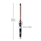 EU Plug 0.51"  Curling Iron, Constant Temp Hair Care, Auto Shutoff, Anti-Scald Stand, Perfect for Wool Curls