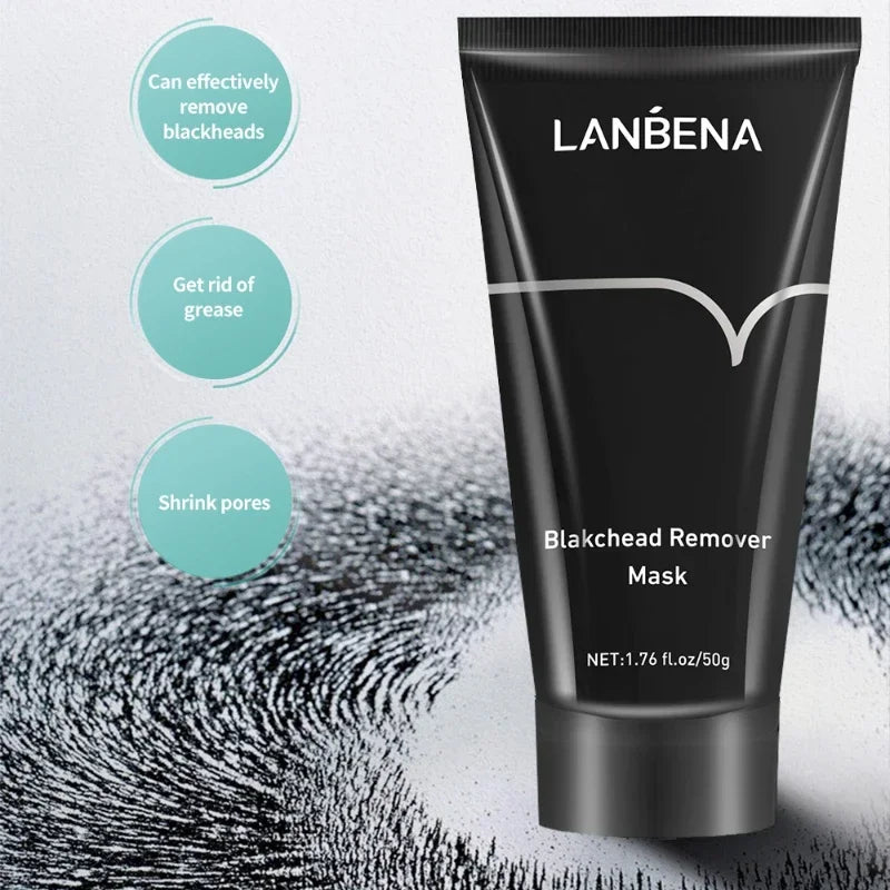 LANBENA Blackhead Remover Nose Black Mask Face Care Mud Peel Off Mask Skin Care 50g