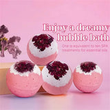 Bath Set Moisturizing Peeling Skin Care Bath Ball with Essential Oils And Bath Salts Handmade Bubble Ball Gift for Relaxing
