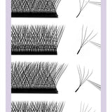 DIYDAY W-Shape Eyelash Extension 3d 4d 5d 6d 7d 8d W Lashes Natural Soft Premade Fan Bloom Effect Eye Lashes for Beauty Makeup