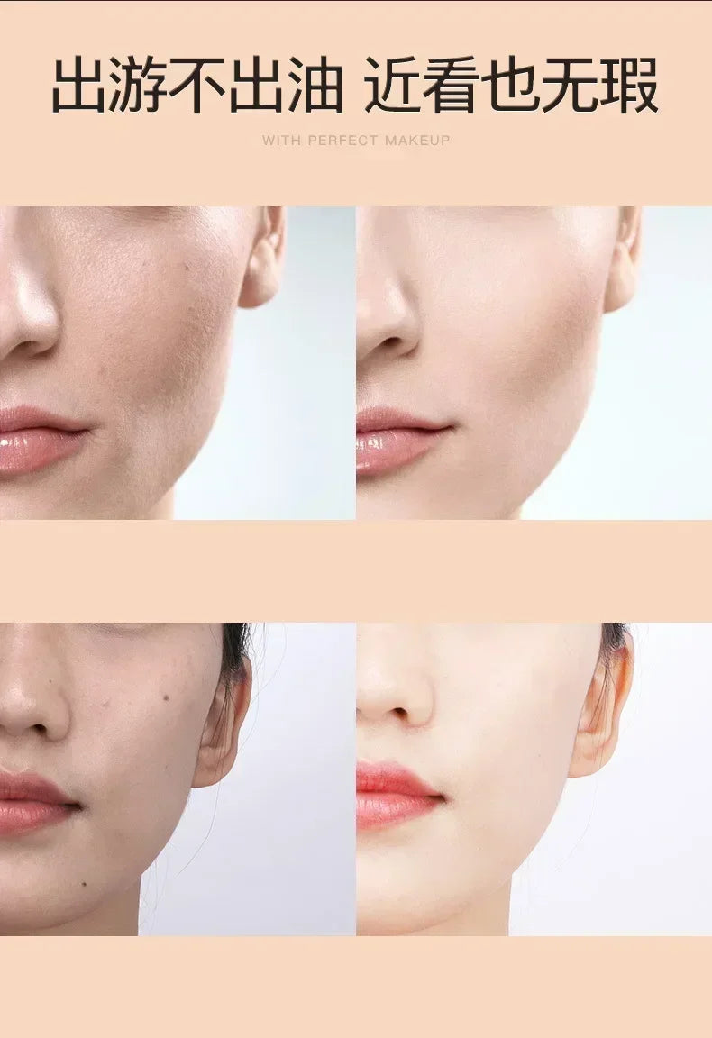 Mushroom Head Air Cushion Natural Concealer BB Cream Moisturizing Brighten Skin Tone Waterproof CC Cream Foundation Cosmetics