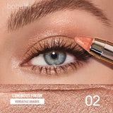 6 Colors Double-Ended Eyeshadow Stick – Waterproof, Long-Lasting, Matte & Glitter, Contour, Highlight, Certified, Unisex