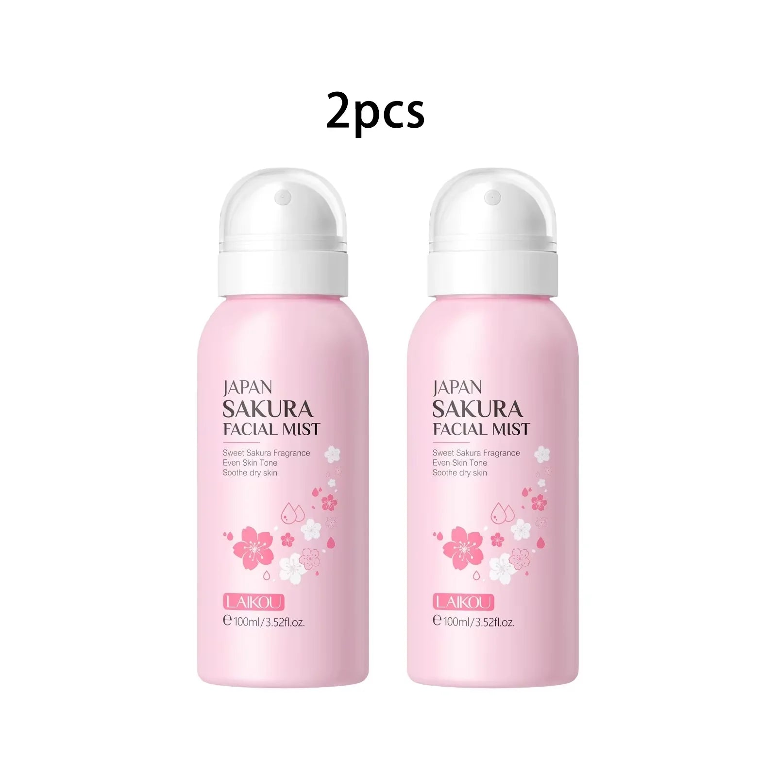 LAIKOU Sakura Facial Mist Brightening Spray Moisturizing Face Serum Brightening Toner Shrink Pores Oil Controlg Skincare 100ml