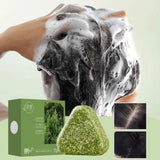 Usman Grass & Platycladus Herbal Shampoo Soap Natural Hair Loss Treat Strengthens Roots Controls Oil Cleanses Scalp Hair Growth