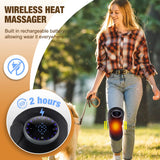 Rechargeable Knee Massager 3 Gear Vibration Massage Adjustable Shoulder Brace Electric Heating Pads Leg Knee Warmer