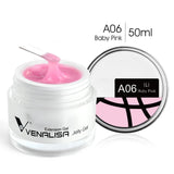 VENALISA Clear Color Extension Gel Pearl Glittle Gel Canni Supply Camouflage Fasting Jelly Nail Gel Self Leveling Acrylic Gel