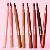 Velvet Brown Lip Liner Pencil Nude Matte Waterproof Non-stick Cup Cherry Red Lip Liner Lip Contour Pen Lipstick Makeup For Woman