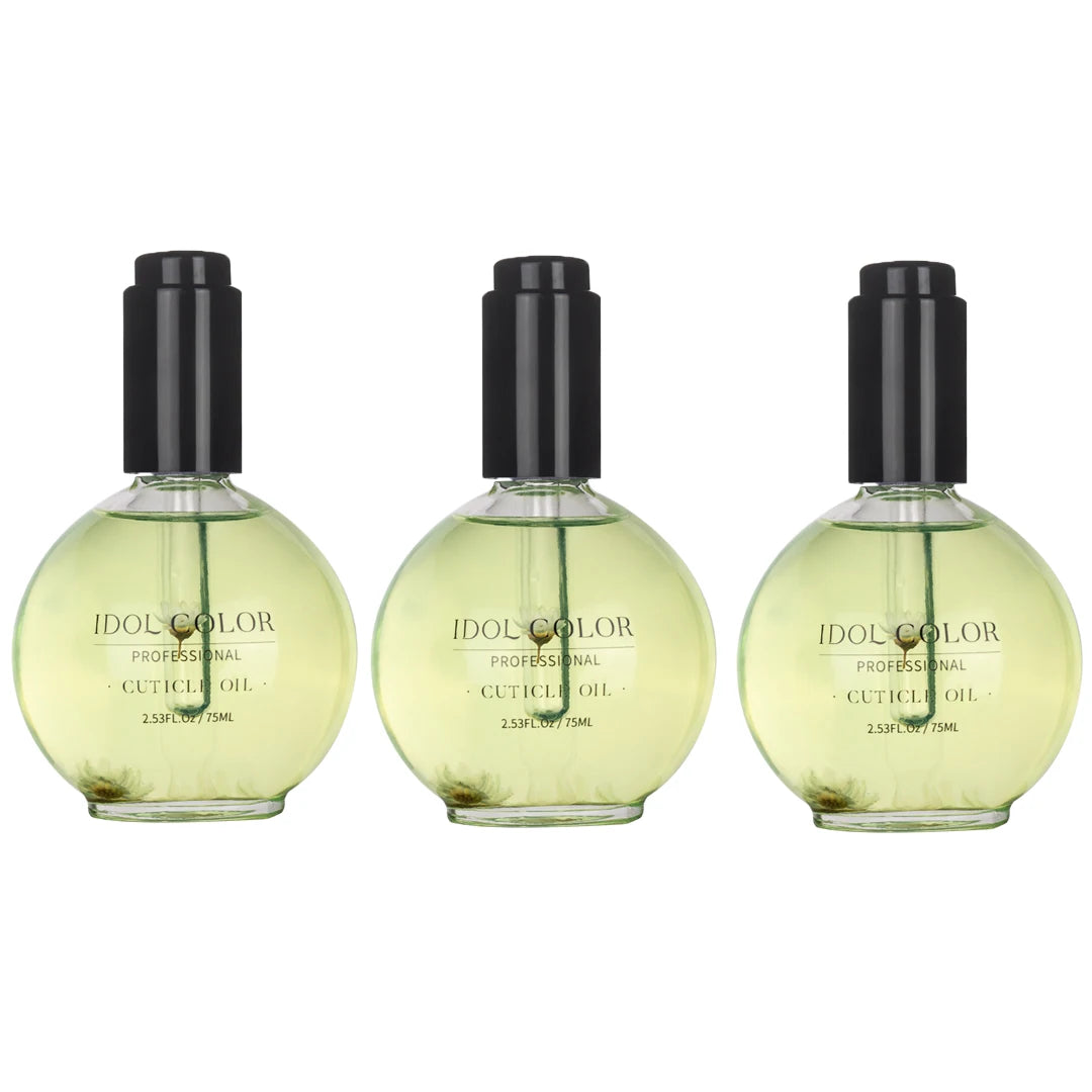 IDOL COLOR Cuticle Oil, 2.56 FL Oz, Repairs and Restores Cuticles - Organic Spa Treatment - For Stronger, Healthier Nails