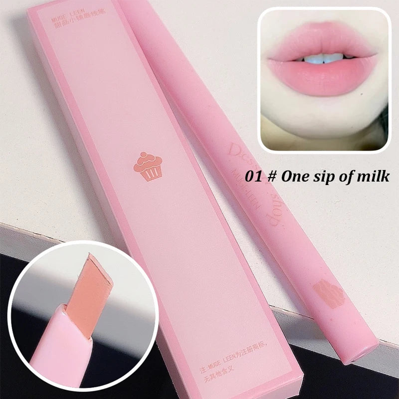 Dessert Lip Liner Automatic rotating waterproof lasting no color outline lip lipstick pen