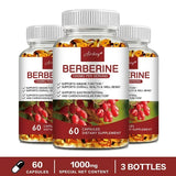 Berberine Capsules - Support Overall Health and Immune Function, Promote Digestion, Enhance Energy, Anti-oxidant and Anti-aging