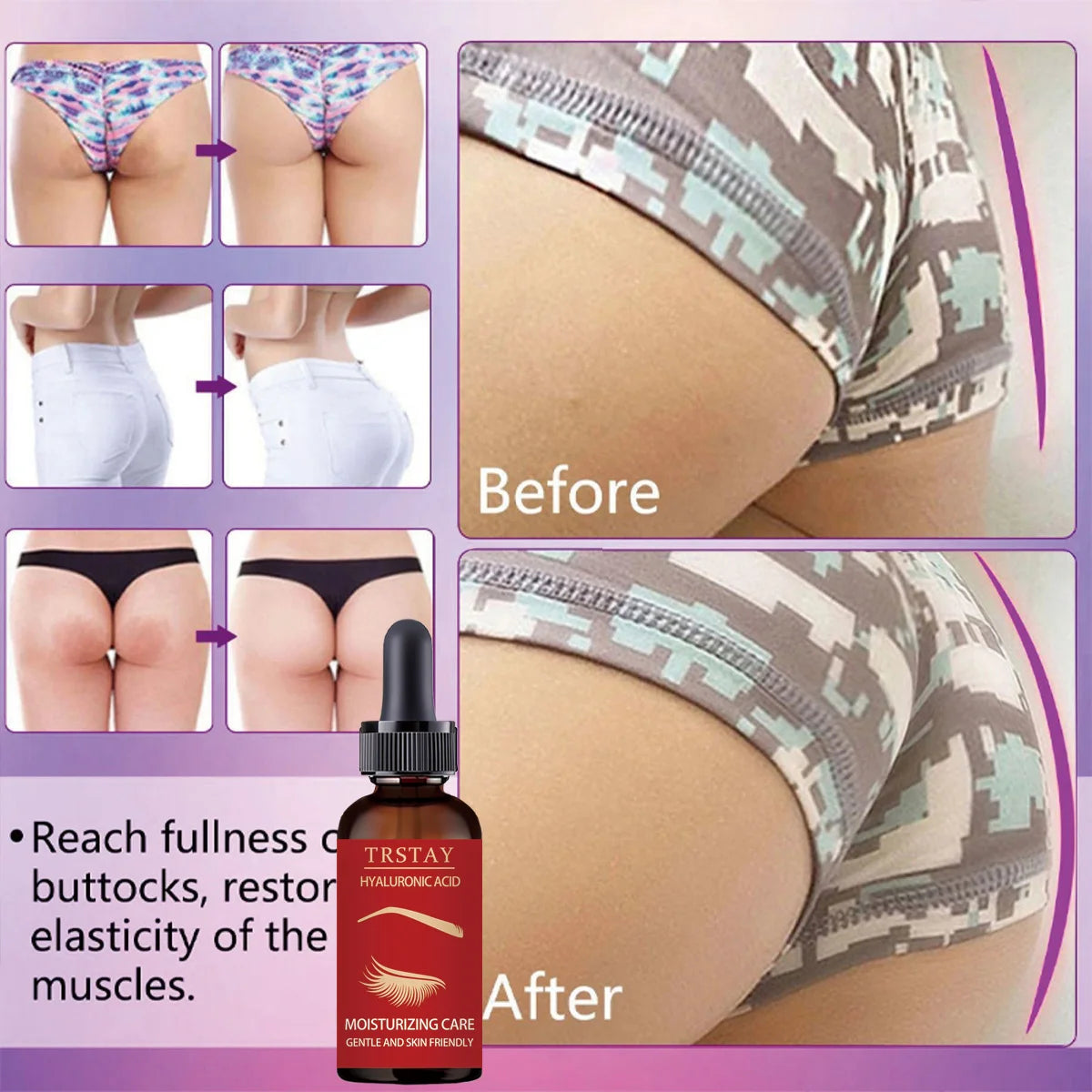 Firm Buttock Essential Oils Enlarge Breast Oil Cream Effective Lifting Firming Fast Growth Sexy Body Big Ass