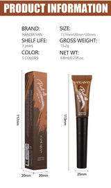 HANDAIYAN 5-color brush head peel-off eyebrow tint Waterproof, long-lasting, and smudge-proof peel-off eyebrow tint