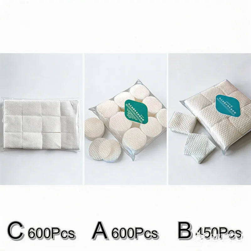 600/450pcs Thicken pearl Pattern Disposable Makeup Cotton Wipes Soft Remover Pads Facial Cleansing Paper Wipe Cosmetic Padsd