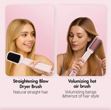 Hair dryer brush detachable 5-in-1 styling and drying system, fast drying, curl smoothing and styling, automatic curling iron