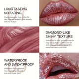 Waterproof and shimmery lipstick, waterproof and sweatproof, long-lasting and smudge-proof, not easy to smudge.