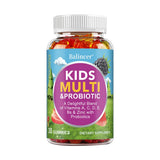 Organic Kids Multivitamin Gummies, with Vitamins A, C, D, E, Zinc, Probiotics, Promotes Digestion and Enhances Immunity