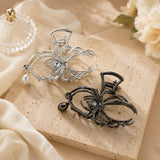 Spider Personalized Hair Clip Women Aluminum Alloy Hair Claw Pearl Pendant Rhinestone Festival Fashion Hair Accessories Girls