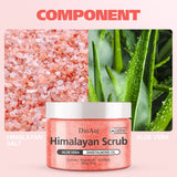 200g/7oz Himalayan Scrub Natural Exfoliating Salt & Body and Face Souffle Helps with Moist Cleansing and Exfoliation