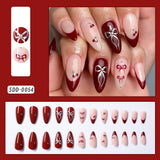24Pcs Short Square Coffin False Nails French Glitter Wearable Fake Nails Acrylic Full Cover Women Ballet Press on Nails Tips