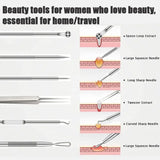 6PCS Pimple Removal Tool Blackheads Acne Remover Face Cleaning Kit Black Dots Remover Acne Tool Pimple Patches Acne LBHL16
