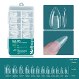 Nailpop Soft Gel Tips For Nails Acrylic Material Half Almond Artificial Nail Capsule Accessories Tool Art Salon 120pcs/box