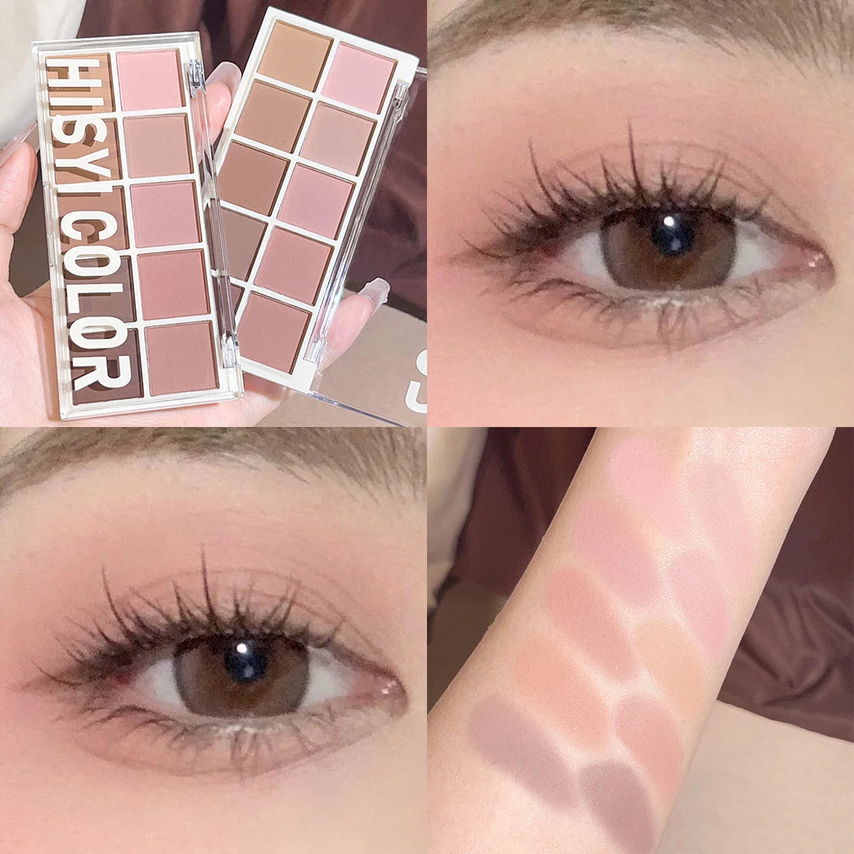 HISYI Star Rejuvenation Ten-Color Eye Shadow Pearl Matte Pink Pure Desire Powder Brown Plate Gentle Daily Cheap Makeup