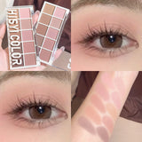 HISYI Star Rejuvenation Ten-Color Eye Shadow Pearl Matte Pink Pure Desire Powder Brown Plate Gentle Daily Cheap Makeup