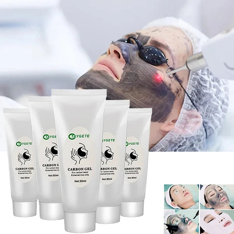 NEW Date Black Gel Mask For ND YAG Laser Skin Peeling Carbon Cream Whitening Peel Deep Cleaning Facial Rejuvenation Moisturizing