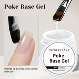 NICOLE DIARY White Non Stick Hand Extension Gel Nail Polish For 3D Shaping Carving Flower DIY Nail Art Extension Acrylic