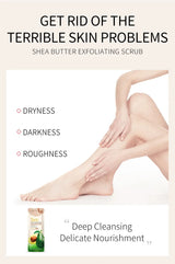 FENYI 15pcs Shea Butter Body Scrub Face Exfoliating Peach Extract Deep Cleansing Moisturizer Soft Whitening Skin Care Body Care