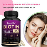 Powerful Marine Collagen - with Hyaluronic Acid, Biotin & MSM - Skin, Nails & Joint Health, Anti-Aging, Boost Energy