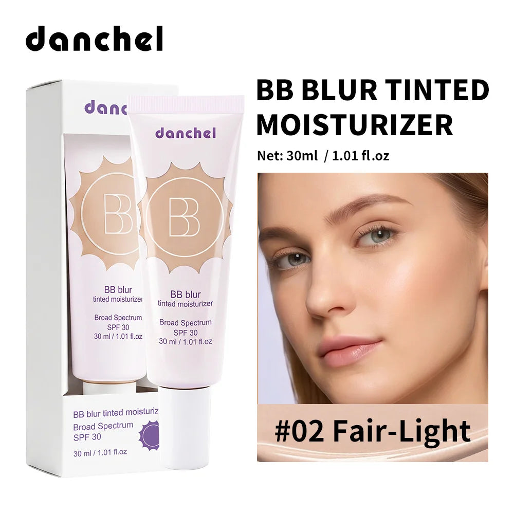 SPF30 BB Blur Tinted Moisturizer Medium Coverage Even Skin Tone Lightweight Sun Protection Face Makeup