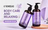 Lavender & Peppermint Infused Massage Body Oil - Warming & Moisturizing Formula for Men & Women, 10.2 Fl.Oz