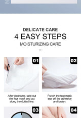 SADOER  Exfoliating Feet Mask Exfoliating Foot Peel Mask Socks Pedicure Peeling Dead Skin Remover Feet Mask Peel Moisturizing