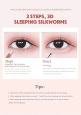 Brightening Aegyo Sal Pencil Waterproof Natural Dual-Color Lying Silkworm Under-Eye Highlighter Shadow Pen Contour Eye Makeup