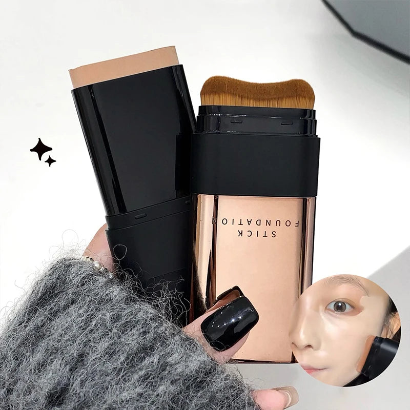 Eraser Foundation Rod Products, Velvet Moisturizing Light Concealer Liquid Foundation, Double Head Foundation Make-up With Brush