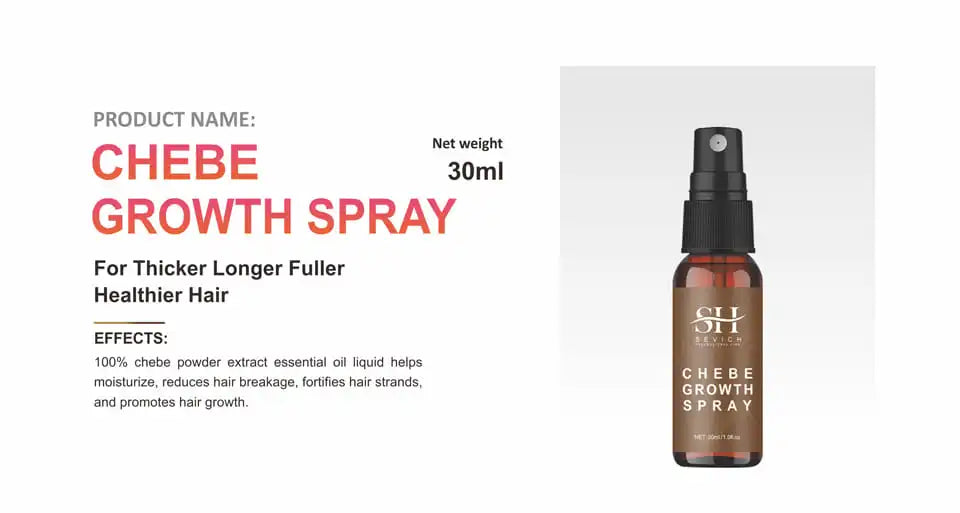 Fast Hair Growth Oil African Crazy Traction Alopecia Chebe Hair Mask Anti Hair Break Hair Strengthener Hair Loss Treatment Spray