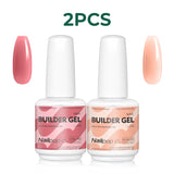 Nailpop 7 IN 1 Nail Glue Gel 15ml Gellack UV Nails Builder Gel Apex & Extension Soak off Base Gel Top Coat  HEMA FREE